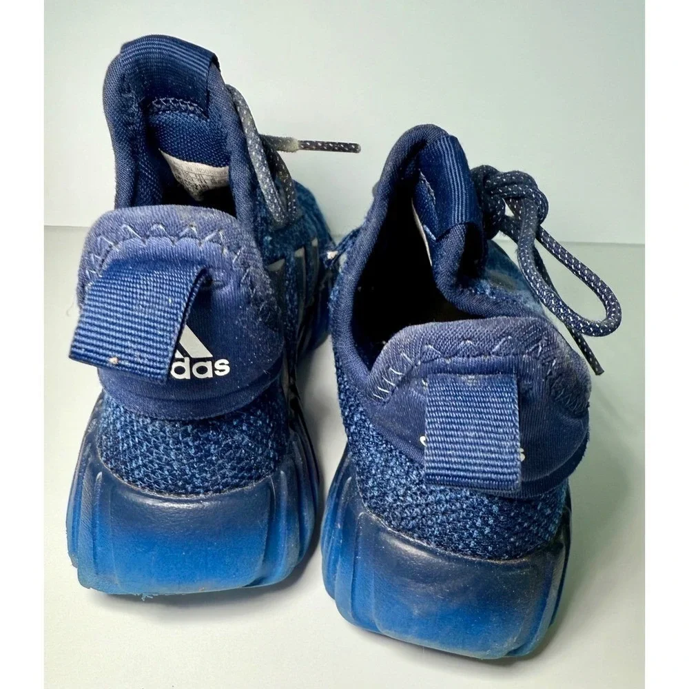 Adidas Kids Dark Blue Mesh Running Shoes Athletic Sneakers Size 13K